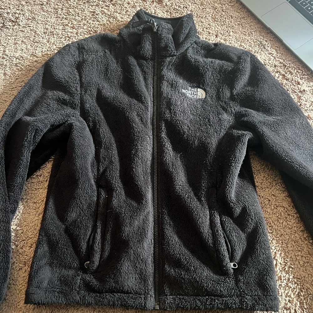 Black furry Women’s northface